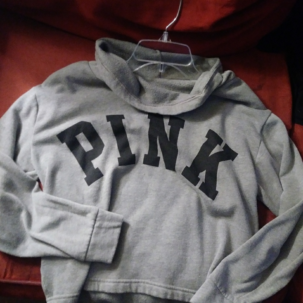 Vs grey crop top sweatshirt